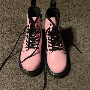 Dr. Martens Pink Combat Boots